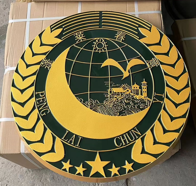 大型鑄鋁徽標(biāo)定做
